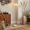 Lise Bamboo Uplighter Floor Lamp -Dunelm 30894602