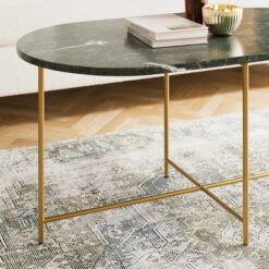 Cinzia Real Marble Coffee Table -Dunelm 30894659 alt01