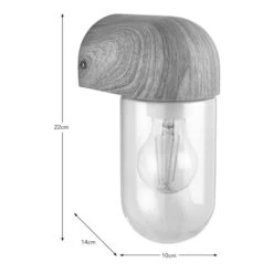 Wooden Outdoor Wall Light -Dunelm 30894941 alt08