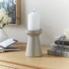 Reactive Glaze Ceramic Pillar Candle Holder -Dunelm 30896018