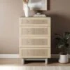 Maeva 4 Drawer Chest, Light Oak Effect -Dunelm 30896308