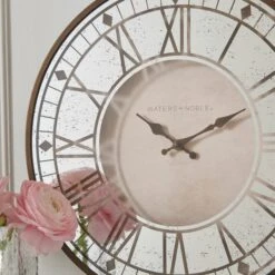 Bates Mirrored Face Wall Clock -Dunelm 30898086 alt01