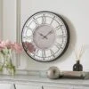 Bates Mirrored Face Wall Clock 1 Bates Mirrored Face Wall Clock -Dunelm 30898123
