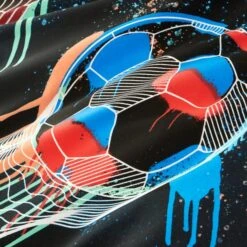 Football Graphic Boys Single Duvet Cover And Pillowcase Set 13 Football Graphic Boys Single Duvet Cover And Pillowcase Set -Dunelm 30898143 alt04