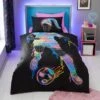 Football Graphic Girl Single Duvet Cover And Pillowcase Set -Dunelm 30898210
