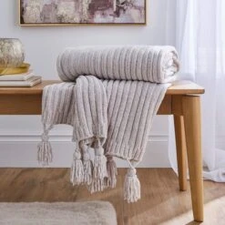 Chunky Chenille Throw 130x180cm -Dunelm 30898320