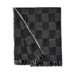Luxe Checkerboard Throw 130x180cm -Dunelm 30898328 alt03