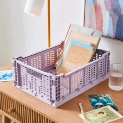 Medium Foldable Crate -Dunelm 30898621