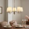 Nancy Metal 5 Light Chandelier -Dunelm 30898675