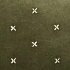 Cross Stitch Cotton Velvet Square Cushion 21 Cross Stitch Cotton Velvet Square Cushion -Dunelm 30899436 alt01