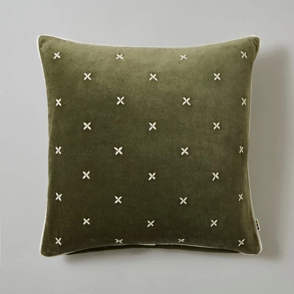 Cross Stitch Cotton Velvet Square Cushion 11 Cross Stitch Cotton Velvet Square Cushion - Image 9