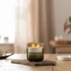 Leather And Teak Multi Wick Candle -Dunelm 30899692