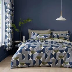 Bromley Modern Geo Navy Duvet Cover And Pillowcase Set 34 Bromley Modern Geo Navy Duvet Cover And Pillowcase Set -Dunelm 30902433
