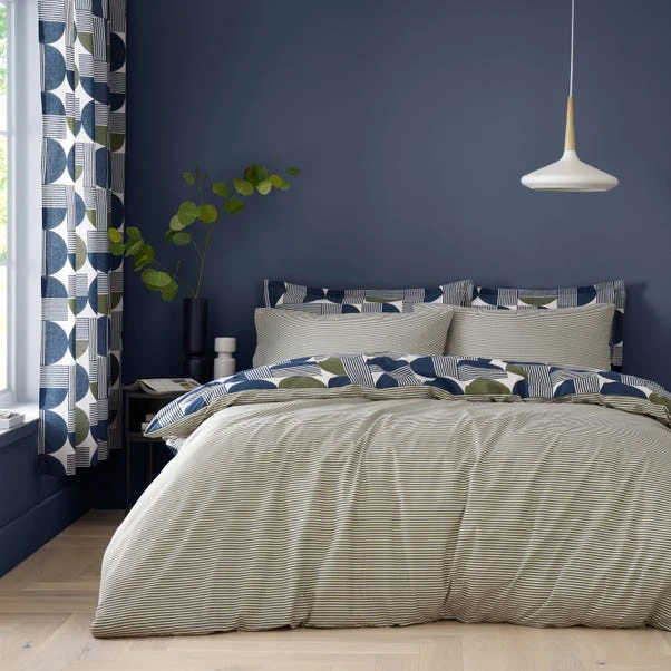 Bromley Modern Geo Navy Duvet Cover And Pillowcase Set 17 Bromley Modern Geo Navy Duvet Cover And Pillowcase Set - Image 15