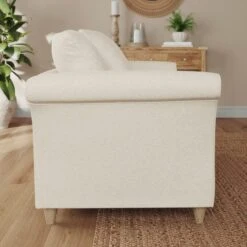 Dixie 2 Seater Sofa, Soft Texture Fabric -Dunelm 30909162 alt01