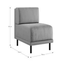 Mae Small Dining Bench, Vintage Velvet -Dunelm 30912539 alt09