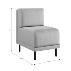 Mae Small Dining Bench, Vintage Velvet -Dunelm 30912540 alt09