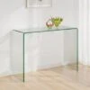 Amalfi Bent Glass Console Table -Dunelm 30919033