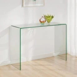 Amalfi Bent Glass Console Table