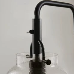 Henri Industrial Mottled Glass Floor Lamp -Dunelm 30921577 alt02