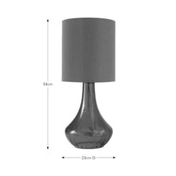 Ardelia Glass Table Lamp -Dunelm 30921602 alt08