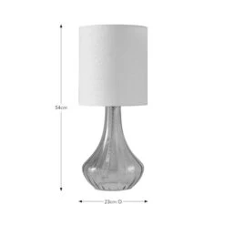 Ardelia Glass Table Lamp -Dunelm 30921603 alt08