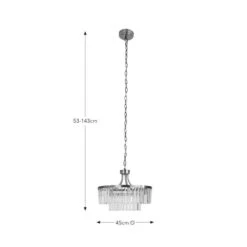 Audra 5 Light Adjustable Pendant Light -Dunelm 30921627 alt08