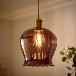 Peony Easy Fit Pendant Shade 18 Peony Easy Fit Pendant Shade -Dunelm 30921651 alt01
