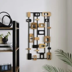 Austin Geometric Mango Wood Wall Art