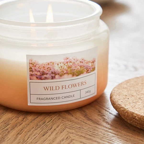 Wild Flowers Ombre Multi Wick Candle 4 Wild Flowers Ombre Multi Wick Candle - Image 2