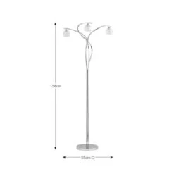 Alena 3 Light Floor Lamp -Dunelm 30922543 alt08