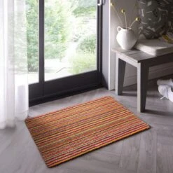 Marvel Striped Washable Cotton Doormat