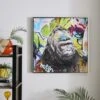Graffiti Gorilla Framed Canvas -Dunelm 30922555