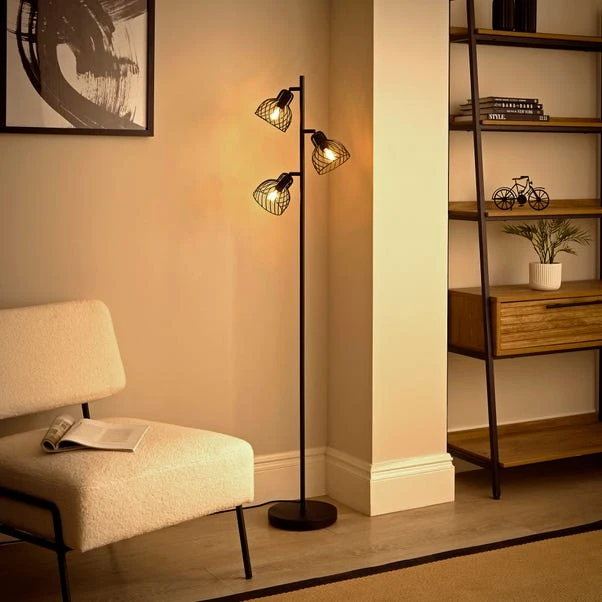 Austin Industrial Adjustable 3 Light Floor Lamp 4 Austin Industrial Adjustable 3 Light Floor Lamp - Image 2