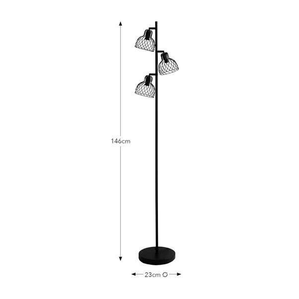 Austin Industrial Adjustable 3 Light Floor Lamp 8 Austin Industrial Adjustable 3 Light Floor Lamp - Image 6