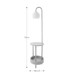 Georgi Shelved Floor Lamp 19 Georgi Shelved Floor Lamp -Dunelm 30922896 alt08