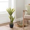 Artificial Yucca Plant In Black Plant Pot -Dunelm 30923354