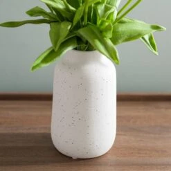 Artificial Tulip Arrangement In Textured Ceramic Vase -Dunelm 30923367 alt03