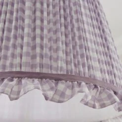 Carys Frilled Gingham Lamp Shade -Dunelm 30923637 alt02