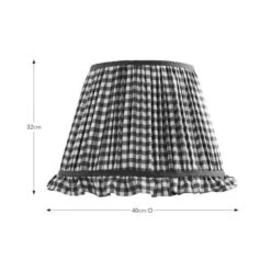 Carys Frilled Gingham Lamp Shade -Dunelm 30923639 alt08
