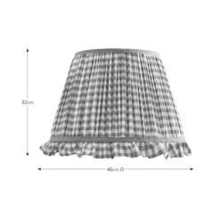 Carys Frilled Gingham Lamp Shade -Dunelm 30923640 alt08