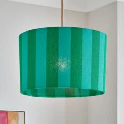 Beatrice Stripe Drum Lamp Shade -Dunelm 30923652