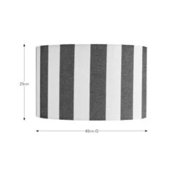 Beatrice Stripe Drum Lamp Shade -Dunelm 30923653 alt08