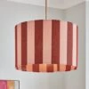 Beatrice Stripe Drum Lamp Shade 1 Beatrice Stripe Drum Lamp Shade -Dunelm 30923654