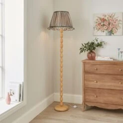 Elsie 'Paint Your Own' Floor Lamp Base -Dunelm 30923789 alt02