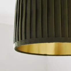 Sawyer Pleated Velvet Drum Lamp Shade -Dunelm 30923796 alt02