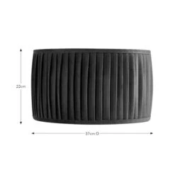 Sawyer Pleated Velvet Drum Lamp Shade -Dunelm 30923797 alt08