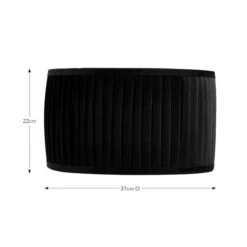 Sawyer Pleated Velvet Drum Lamp Shade -Dunelm 30923800 alt08