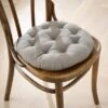 Bistro Cotton Round Seat Pad 2 Bistro Cotton Round Seat Pad -Dunelm 30923860