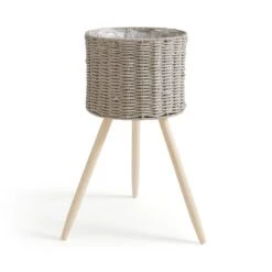 Grey Woven Plant Stand -Dunelm 30924351 alt02